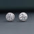 2.47 CTW Round Brilliant Halo CVD Lab-Grown Diamond Stud Earrings