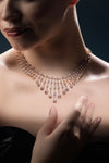 12.93 Ct Lab-Grown Diamond Pear & Marquise Drop Statement Necklace
