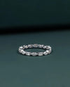 1.21 CTW Pear & Emerald Cut CVD Lab-Grown Diamond Eternity Ring