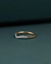 0.28 CTW V-Shaped Diamond Stackable Ring