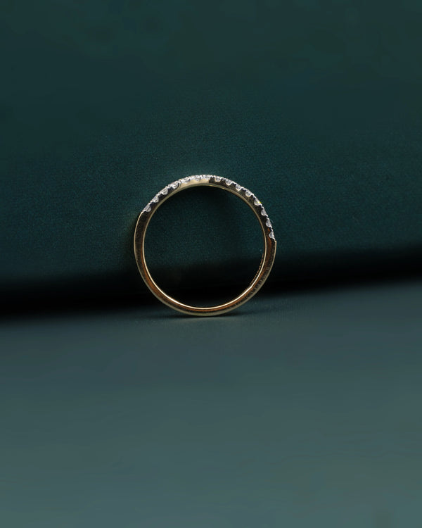0.28 CTW V-Shaped Diamond Stackable Ring
