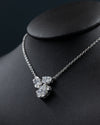 3.77 CTW Multi-Shape Lab-Grown Diamond Pendant Necklace in Gold