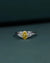 1.31 CTW Fancy Yellow Pear Cut Lab-Grown Diamond Three-Stone Ring