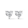 2.25 CT Heart Shape Lab-Grown Diamond Stud Earrings
