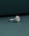 3.02 CT Oval Halo CVD Lab-Grown Diamond Engagement