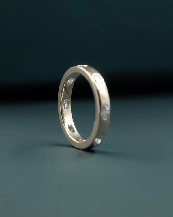 0.70 CTW Bezel-Set Lab-Grown Diamond Eternity Ring