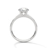 2.21 CT Total Round Lab-Grown Diamond Solitaire Ring with Pave Band