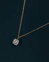 1.24 CTW Cushion Cut Lab-Grown Diamond Solitaire Pendant Necklace