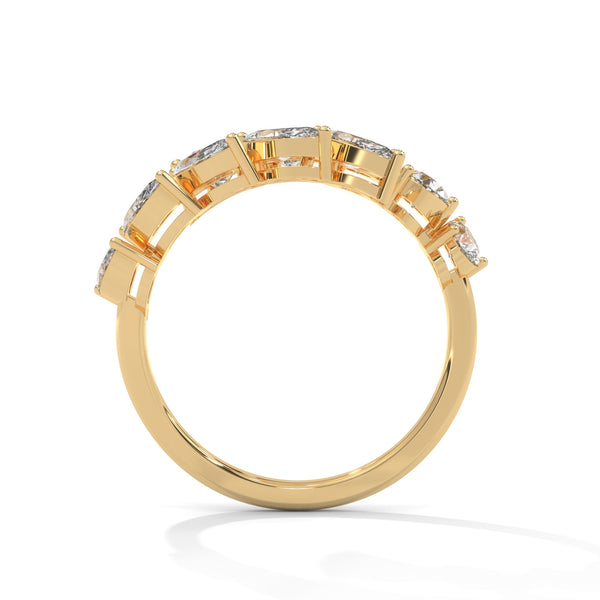 2.25 CT Pear & Marquise Cut Lab-Grown Diamond Open Wrap Ring