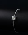 6.55 CTW Emerald Cut Lab-Grown Diamond Solitaire Bracelet