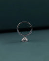 2.40 CT Princess Cut CVD Lab-Grown Diamond Twist Solitaire Ring