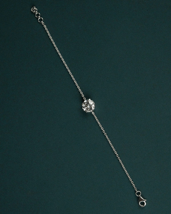 2.51 CT Round Brilliant CVD Lab-Grown Diamond Solitaire Bracelet