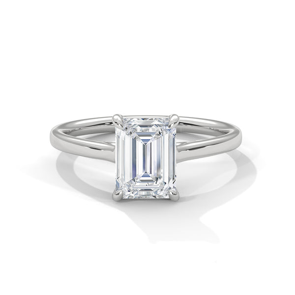1.75 CT Emerald Cut Lab-Grown Diamond Solitaire Ring