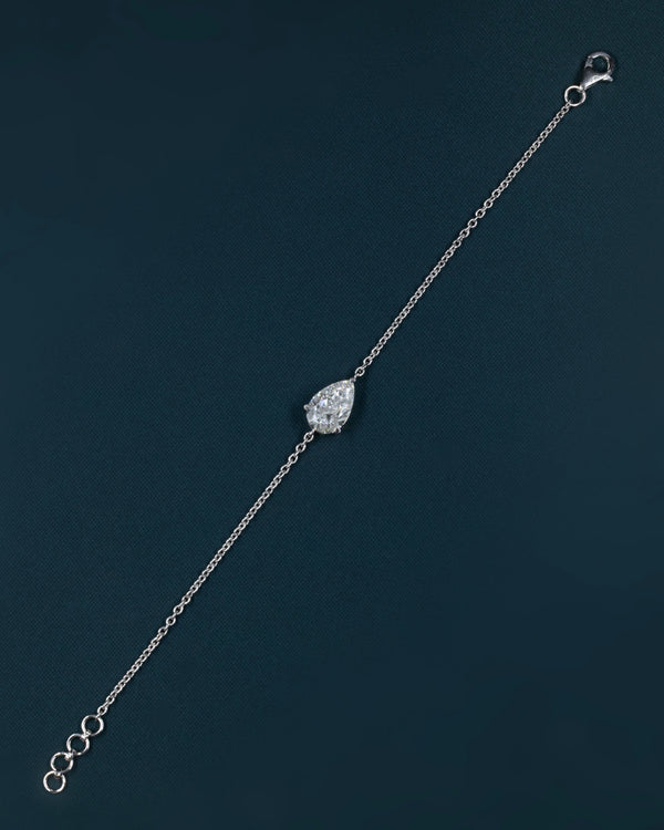 2.01 CT Pear Cut Lab-Grown Diamond Solitaire Pendant Necklace