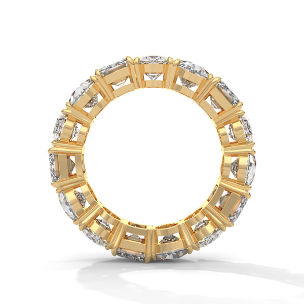 11.25 CT Multi-Shape Lab-Grown Diamond Eternity Band Ring