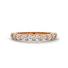 1.27 CT Round Lab-Grown Diamond Eternity Band with Halo Accents