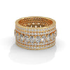 5.56 CT Round & Oval Lab-Grown Diamond Multi-Row Eternity Band Ring