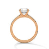 2.16 CT Total Round Cut Lab-Grown Diamond Twisted Pave Engagement Ring