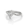 1.00 CT Heart Shape Lab-Grown Diamond Open Twist Solitaire Ring