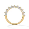 1.27 CT Round Lab-Grown Diamond Eternity Band with Halo Accents