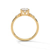 2.11 CT Oval Lab-Grown Diamond Three-Stone Ring with Marquise & Round Accents
