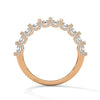 1.27 CT Round Lab-Grown Diamond Eternity Band with Halo Accents