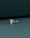 2.23 CTW Radiant Cut Floral Accent CVD Lab-Grown Diamond Engagement Ring