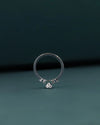 0.42 CT Round Cut Lab-Grown Diamond Three Stone Ring