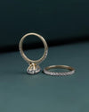 2.79 CTW Oval CVD Lab-Grown Diamond Pavé Engagement Ring with Matching Band