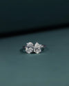2.74 CT Pear & Oval Lab-Grown Diamond Two Stone Ring