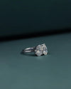 2.74 CT Pear & Oval Lab-Grown Diamond Two Stone Ring