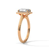 1.90 CT Emerald Cut Lab-Grown Diamond Halo Engagement Ring