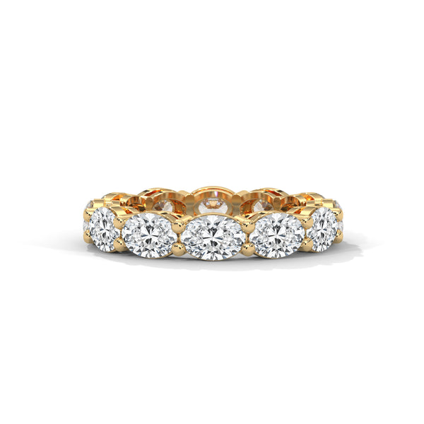 4.35 CT Oval Cut Lab-Grown Diamond Eternity Band