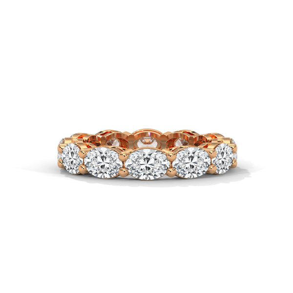 4.35 CT Oval Cut Lab-Grown Diamond Eternity Band