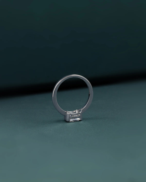 2.12 Carat Emerald Cut CVD Lab-Grown Diamond Solitaire Ring
