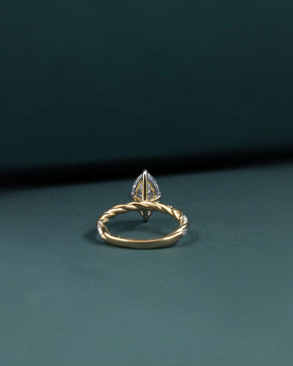 2.15 CT Marquise Solitaire CVD Lab-Grown Diamond Ring