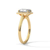 1.90 CT Emerald Cut Lab-Grown Diamond Halo Engagement Ring