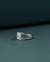 2.34 CT Radiant Cut CVD Lab-Grown Diamond Split Shank Pave Engagement Ring