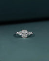 2.37 CTW Radiant Cut & Pear Side Stone Lab-Grown Diamond Three Stone Ring