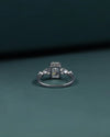 2.37 CTW Radiant Cut & Pear Side Stone Lab-Grown Diamond Three Stone Ring
