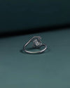 1.11 CTW Emerald Cut Lab-Grown Diamond Twist Engagement Ring
