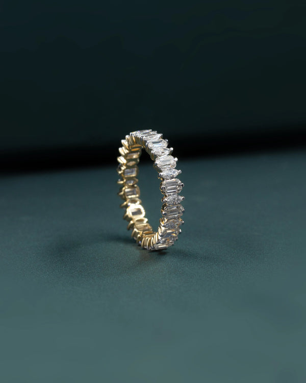2.20 CT Emerald & Marquise Cut CVD Lab-Grown Diamond Eternity Band Ring