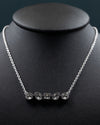 3.23 CTW Multi-Shape Bezel Set Lab-Grown Diamond Necklace