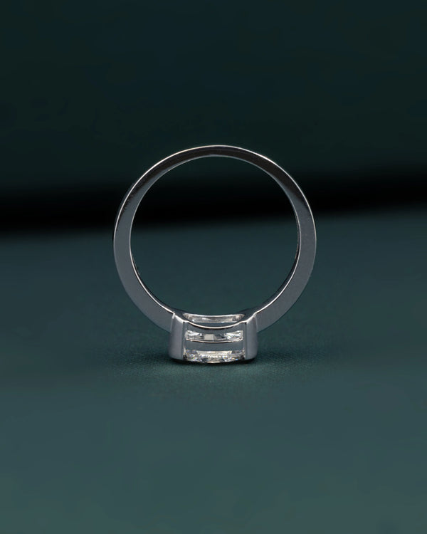 1.01 CT Oval Cut CVD Lab-Grown Diamond Solitaire Ring