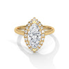 2.36 CT Marquise Cut Lab-Grown Diamond Halo Ring