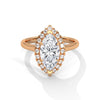 2.36 CT Marquise Cut Lab-Grown Diamond Halo Ring