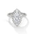 2.36 CT Marquise Cut Lab-Grown Diamond Halo Ring
