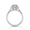 2.36 CT Marquise Cut Lab-Grown Diamond Halo Ring