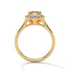 2.36 CT Marquise Cut Lab-Grown Diamond Halo Ring