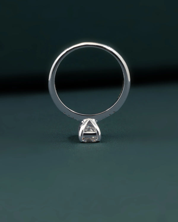 1.21 CT Emerald Cut CVD Lab-Grown Diamond Solitaire Ring